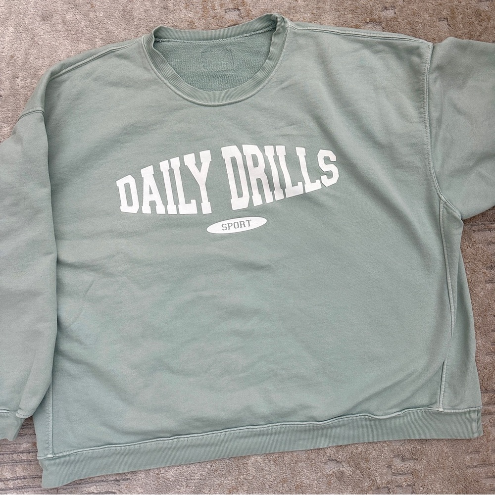 Daily Drills Sage Green Sweatshirt